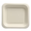 Topseal Menu Trays Sugarcane "Pure" Rectangular 245 x 265 x 42mm White - Horecavoordeel.com