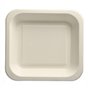 Topseal Menu Trays Sugarcane "Pure" Rectangular 245 x 265 x 42mm White - Horecavoordeel.com