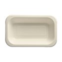 Topseal Menu Trays Sugarcane "Pure" Rectangular 240 x 150 x 42mm White - Horecavoordeel.com