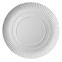 Cardboard Plates "Pure" Round Ø 340 x 30mm White - Horecavoordeel.com