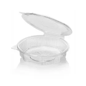 Ripboxx Meal tray 1100cc 1-Compartment PP Transparent With tear-off hinged lid