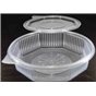 Ripboxx Meal tray 1100cc 1-Compartment PP Transparent With tear-off hinged lid