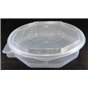 Ripboxx Meal tray 1100cc 1-Compartment PP Transparent With tear-off hinged lid