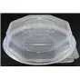Ripboxx Meal tray 1100cc 1-Compartment PP Transparent With tear-off hinged lid