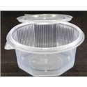 Ripboxx Salad container 500cc PP Transparent With tear-off hinged lid