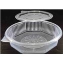 Ripboxx Salad container 250cc PP Transparent With tear-off hinged lid