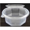 Ripboxx Salad container 375cc PP Transparent With tear-off hinged lid