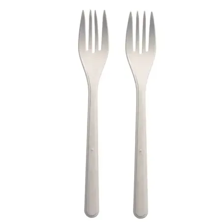 Forks White "Bio PP" Extra Sturdy 185mm
