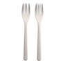 Forks White "Bio PP" Extra Sturdy 185mm