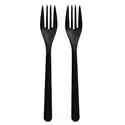 Forks Black "Bio PP" Extra Sturdy 185mm