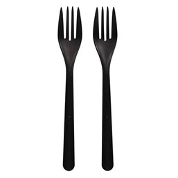 Forks Black "Bio PP" Extra Sturdy 185mm