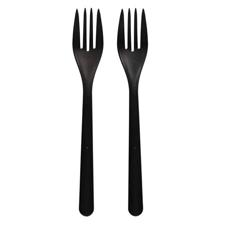 Forks Black "Bio PP" Extra Sturdy 185mm