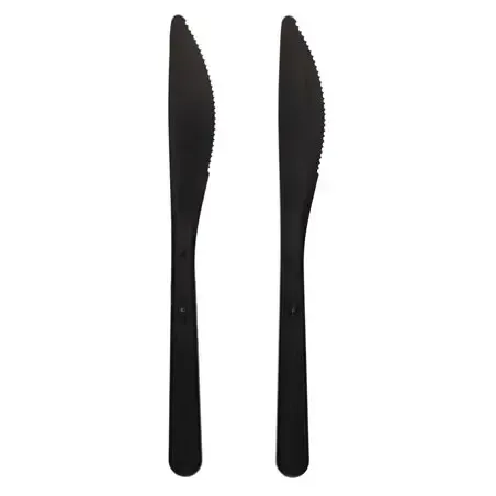 Knives Black "Bio PP" Extra Sturdy 185mm