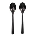 Coffee Spoons Black "Bio PP" Extra Sturdy 130mm