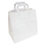 Carrier Bags Paper White 260 x 170 x 250mm -Horecavoordeel.com-