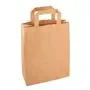 Carrier Bags Paper Brown 220 x 100 x 280mm -Horecavoordeel.com-