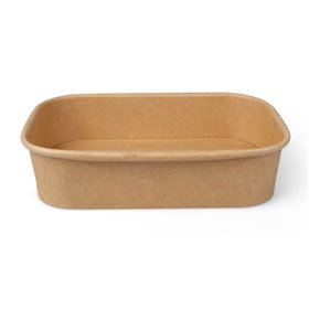 Meal trays 500cc Cardboard Brown 173 x 123 x 40mm -Horecavoordeel.com-