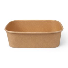 Meal trays 750cc Cardboard Brown 173 x 123 x 57mm -Horecavoordeel.com-