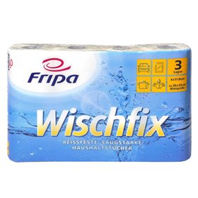 Keukenrollen Wit "Wischfix" 51 Vel 3-Laags 260 x 240mm -horecavoordeel.com-