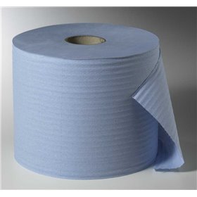 Cleaning Rolls Cleaning Sheets Blue 1000 Sheets 2-Layer Ø 290 x 380 x 220mm Core Ø 70mm -Horecavoordeel.com-