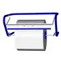 Wall Bracket Blue For Cleaning Rolls 335 x 235 x 525mm (2 Pieces) -Horecavoordeel.com-