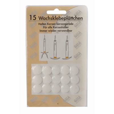 Candlestick stickers from Wax White Ø 15mm -Horecavoordeel.com-