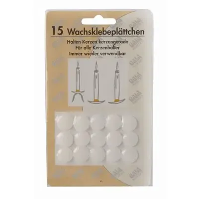 Candlestick stickers from Wax White Ø 15mm -Horecavoordeel.com-