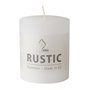 Cylinder Kaarsen Wit "Rustiek" Volledig Gekleurd Ø 68 x 80mm -horecavoordeel.com-