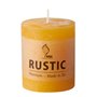 Cylinder Candles Golden Yellow "Rustic" Full Colored Ø 68 x 80mm -Horecavoordeel.com-