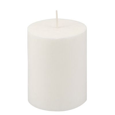 Pillar Candles White 100% Stearin Fully Colored Ø 70 x 100mm -Horecavoordeel.com-