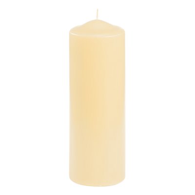 Pillar candles Cream Ø 70 x 200mm -Horecavoordeel.com-