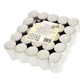 Tealights White Ø 39 x 16mm -Horecavoordeel.com-