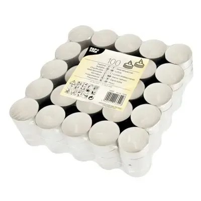 Theelichten Wit Ø 39 x 16mm -horecavoordeel.com-