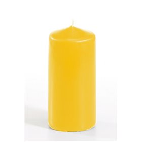 Pillar candles Golden yellow Ø 50 x 100mm -Horecavoordeel.com-