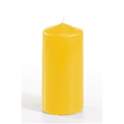 Pillar candles Golden yellow Ø 50 x 100mm -Horecavoordeel.com-