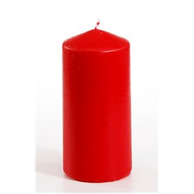 Stompkaarsen Rood Ø 60 x 130mm -horecavoordeel.com-