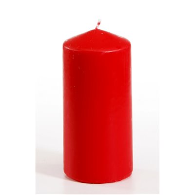 Stompkaarsen Rood Ø 60 x 130mm -horecavoordeel.com-