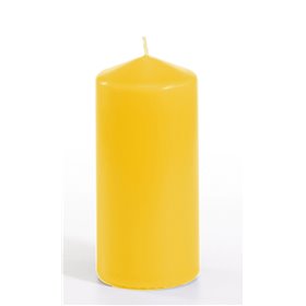 Pillar candles Golden yellow Ø 60 x 130mm -Horecavoordeel.com-