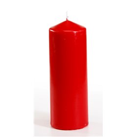 Stompkaarsen Rood Ø 60 x 165mm -horecavoordeel.com-