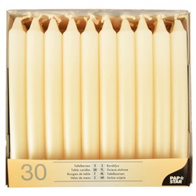 Table candles Cream Ø 21 x 196mm -Horecavoordeel.com-