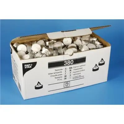 Tealights White Ø 38 x 14mm -Horecavoordeel.com-