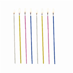 Spaghetti candles Colors Assortment Ø 3 x 165mm -Horecavoordeel.com-