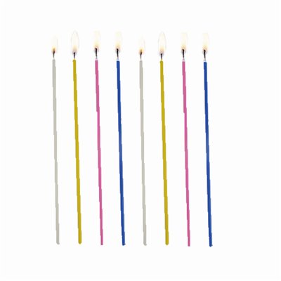 Spaghetti candles Colors Assortment Ø 3 x 165mm -Horecavoordeel.com-