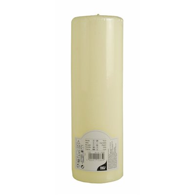 Pillar candles Ivory Ø 80 x 250mm -Horecavoordeel.com-