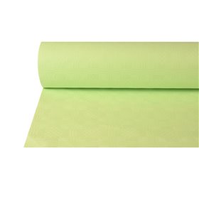 Tafelkleed Papier Rol Pastelgroen Met Damastprint 50 x 1 meter -horecavoordeel.com-