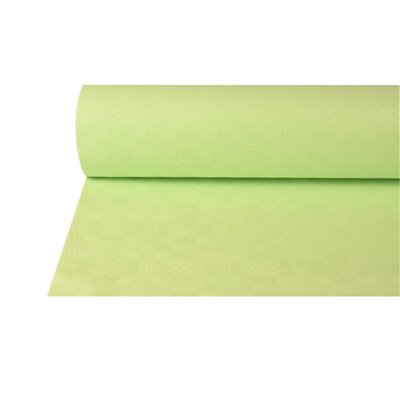 Tablecloth Paper Roll Pastel Green With Damask Print 50 x 1 meter -Horecavoordeel.com-