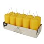 Pillar candles Golden yellow Ø 40 x 90mm -Horecavoordeel.com-