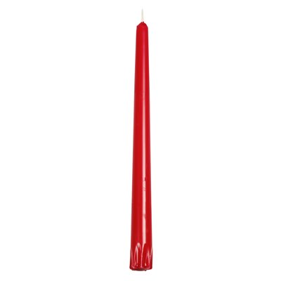 Kandelaarkaarsen Rood 100% Stearine Ø 22 x 250mm -horecavoordeel.com-