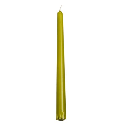 Candle holder candles Olive Green 100% Stearin Ø 22 x 250mm -Horecavoordeel.com-