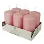 Pillar candles Old pink Ø 60 x 115mm -Horecavoordeel.com-